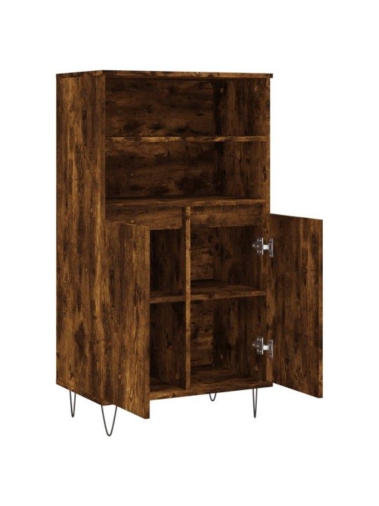 Skříň highboard kouřový dub 60 x 36 x 110 cm kompozitní dřevo
