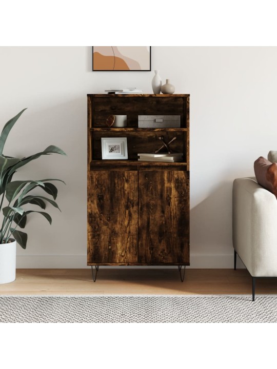 Skříň highboard kouřový dub 60 x 36 x 110 cm kompozitní dřevo