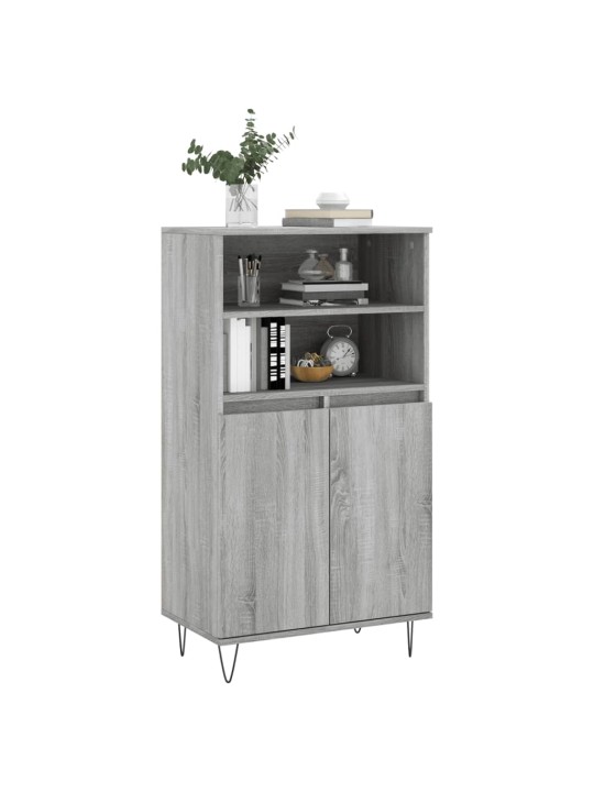 Skříň highboard šedá sonoma 60 x 36 x 110 cm kompozitní dřevo