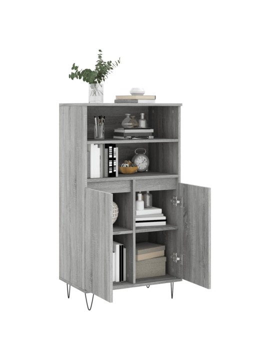 Skříň highboard šedá sonoma 60 x 36 x 110 cm kompozitní dřevo