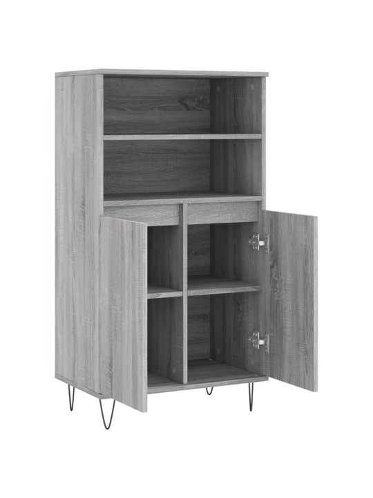 Skříň highboard šedá sonoma 60 x 36 x 110 cm kompozitní dřevo