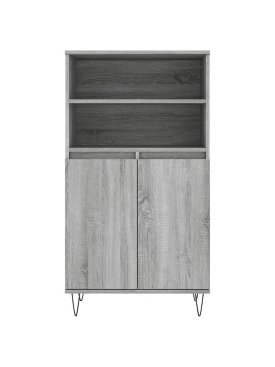 Skříň highboard šedá sonoma 60 x 36 x 110 cm kompozitní dřevo