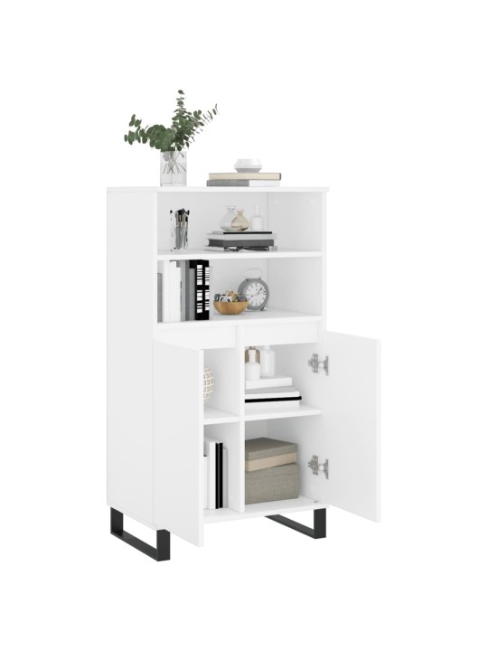 Skříň highboard bílá 60 x 36 x 110 cm kompozitní dřevo