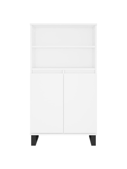Skříň highboard bílá 60 x 36 x 110 cm kompozitní dřevo