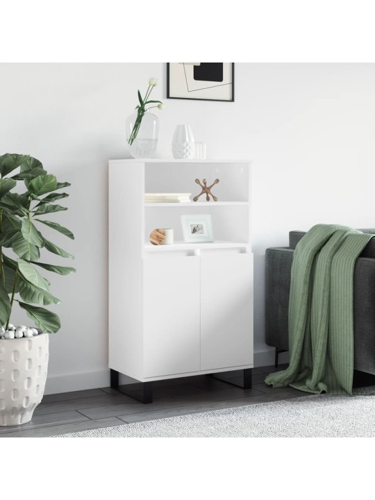 Skříň highboard bílá 60 x 36 x 110 cm kompozitní dřevo