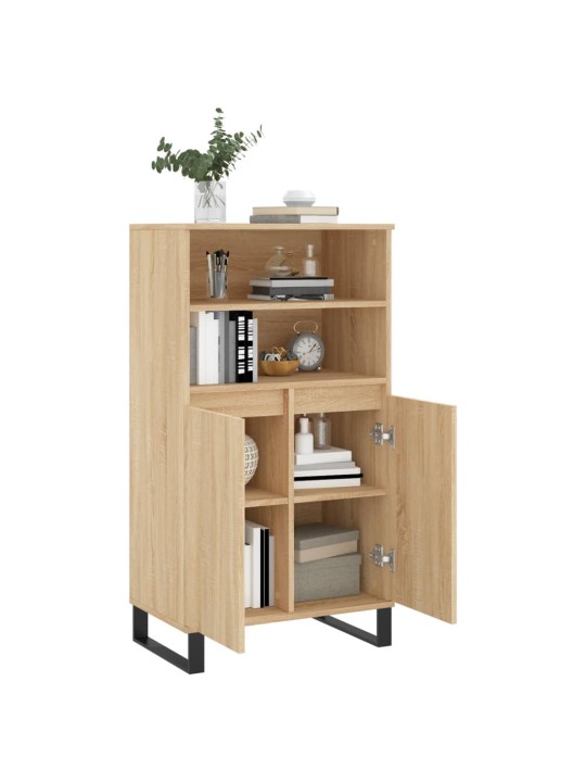 Skříň highboard dub sonoma 60 x 36 x 110 cm kompozitní dřevo