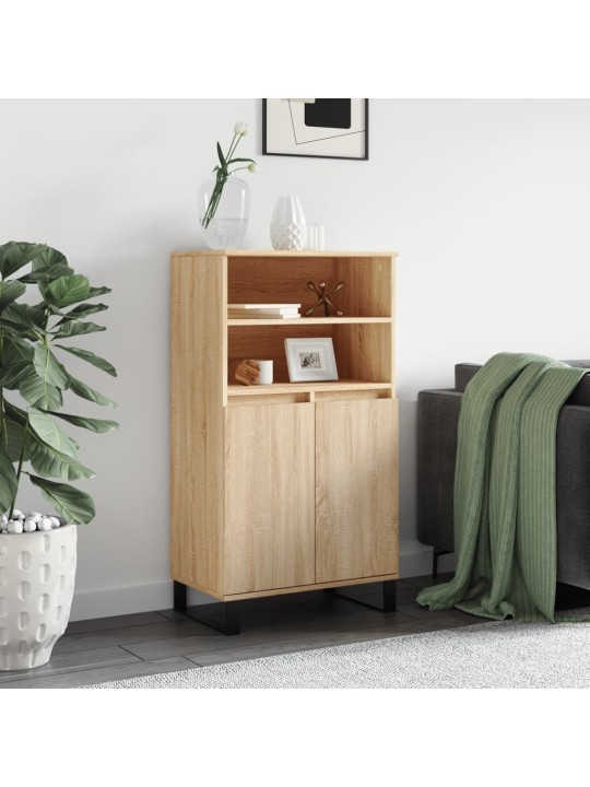 Skříň highboard dub sonoma 60 x 36 x 110 cm kompozitní dřevo