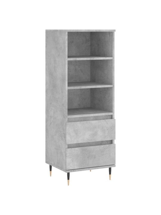 Skříň highboard betonově šedá 40 x 36 x 110 cm kompozitní dřevo