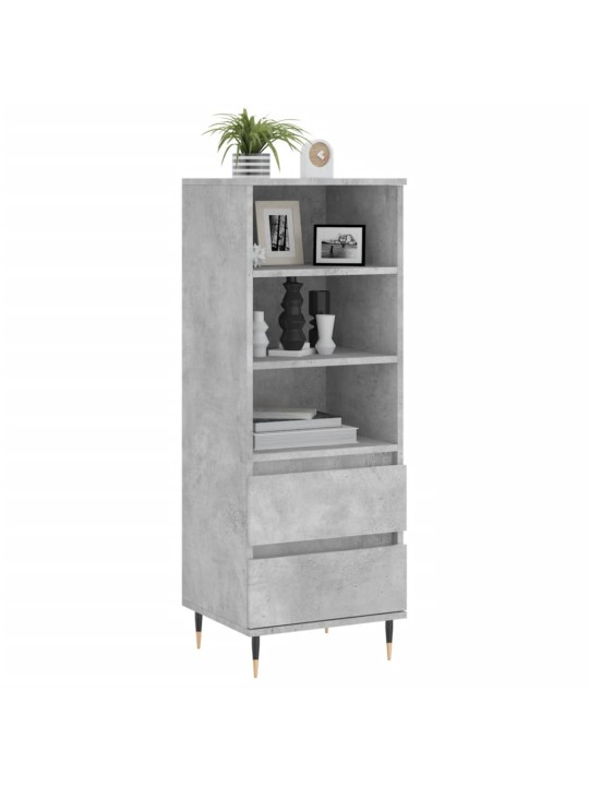 Skříň highboard betonově šedá 40 x 36 x 110 cm kompozitní dřevo