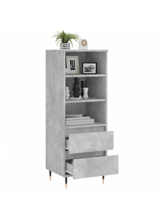 Skříň highboard betonově šedá 40 x 36 x 110 cm kompozitní dřevo
