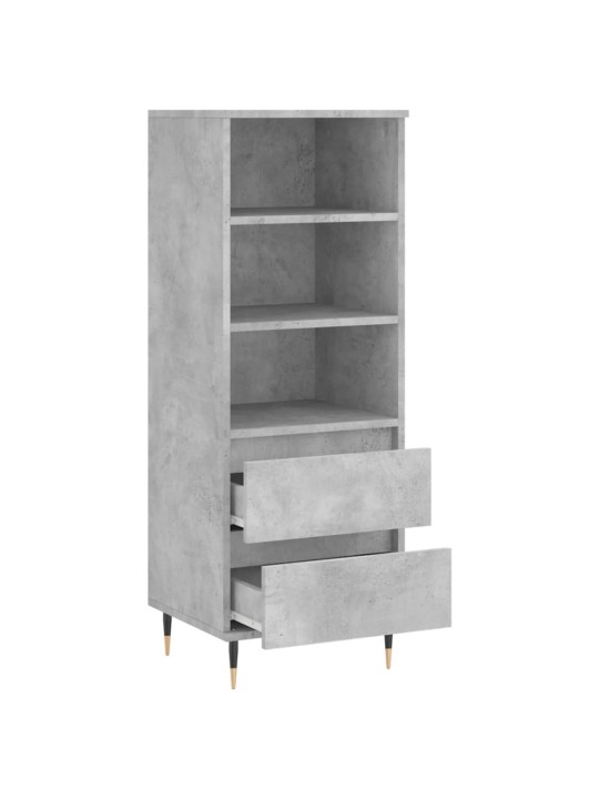 Skříň highboard betonově šedá 40 x 36 x 110 cm kompozitní dřevo