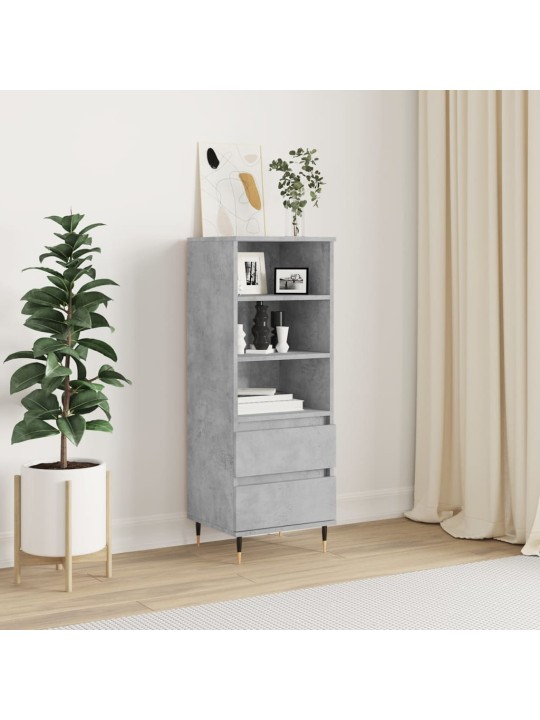 Skříň highboard betonově šedá 40 x 36 x 110 cm kompozitní dřevo