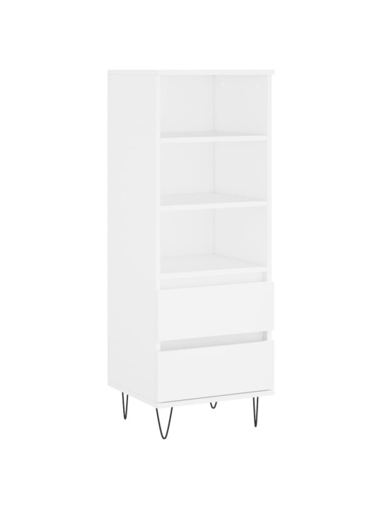 Skříň highboard bílá 40 x 36 x 110 cm kompozitní dřevo