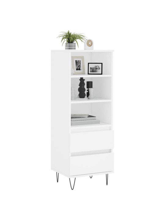 Skříň highboard bílá 40 x 36 x 110 cm kompozitní dřevo