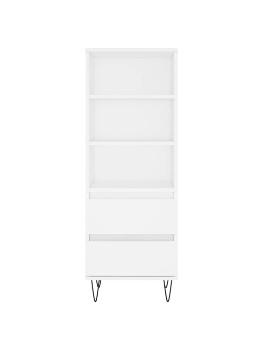 Skříň highboard bílá 40 x 36 x 110 cm kompozitní dřevo