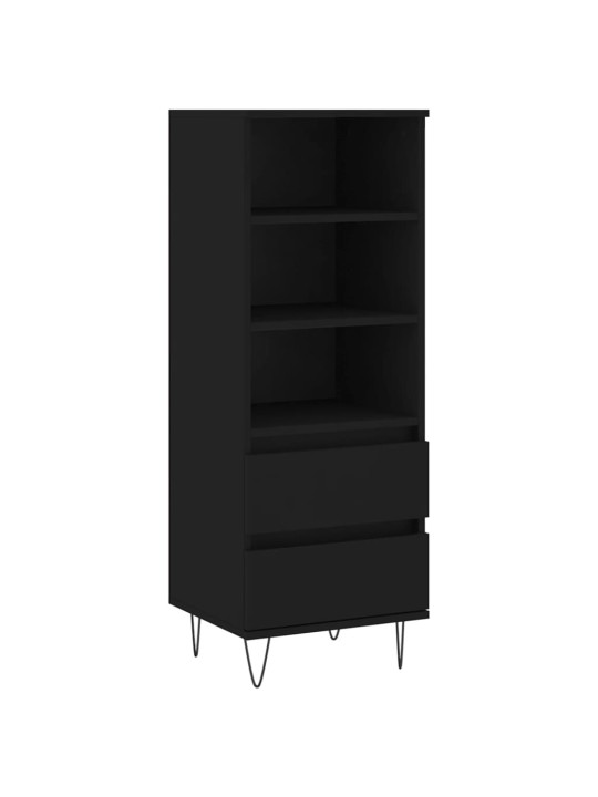 Skříň highboard černá 40 x 36 x 110 cm kompozitní dřevo