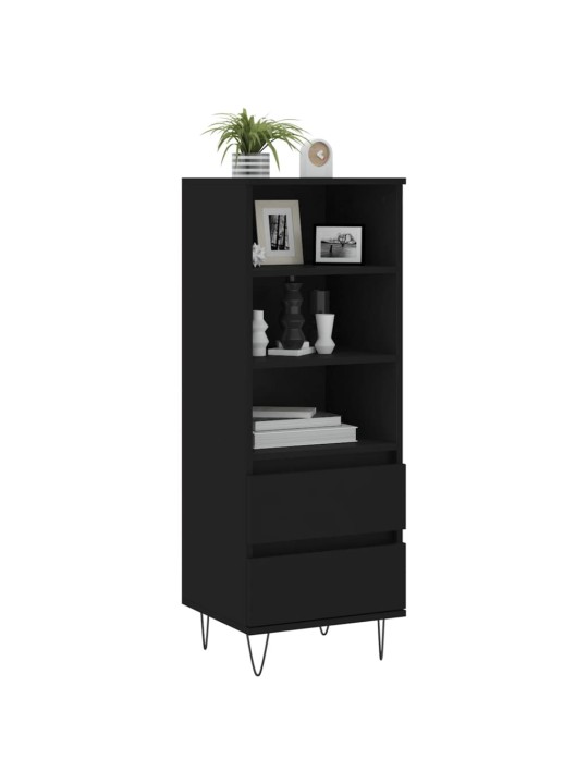 Skříň highboard černá 40 x 36 x 110 cm kompozitní dřevo