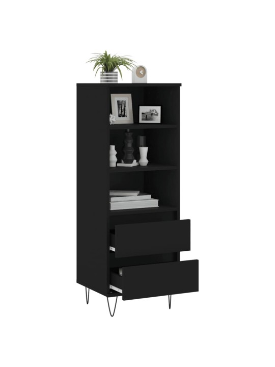 Skříň highboard černá 40 x 36 x 110 cm kompozitní dřevo
