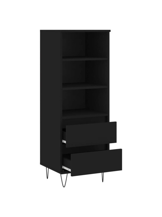 Skříň highboard černá 40 x 36 x 110 cm kompozitní dřevo