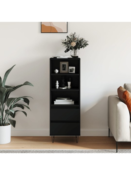 Skříň highboard černá 40 x 36 x 110 cm kompozitní dřevo