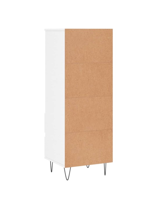 Skříň highboard bílá s vysokým leskem 40 x 36 x 110 cm kompozit