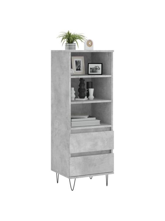 Skříň highboard betonově šedá 40 x 36 x 110 cm kompozitní dřevo