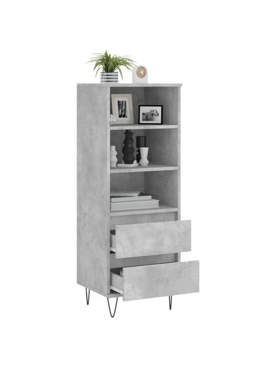 Skříň highboard betonově šedá 40 x 36 x 110 cm kompozitní dřevo