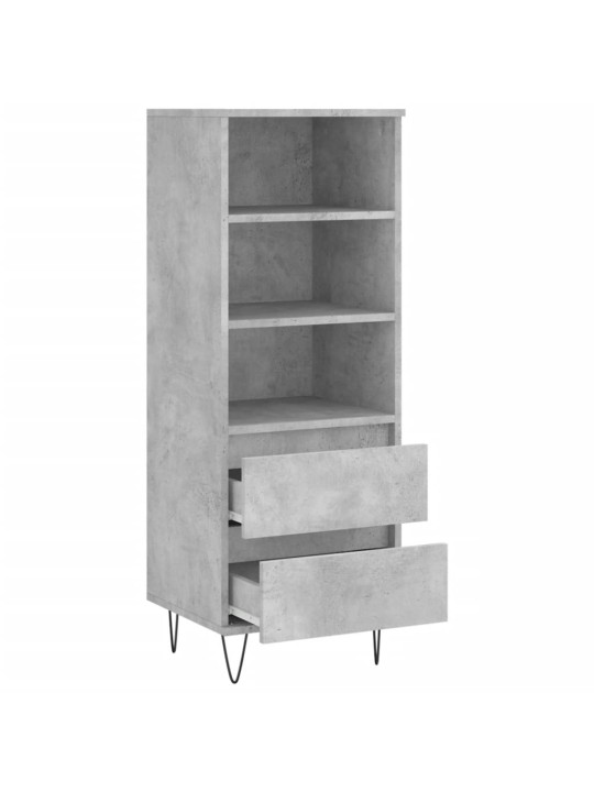 Skříň highboard betonově šedá 40 x 36 x 110 cm kompozitní dřevo