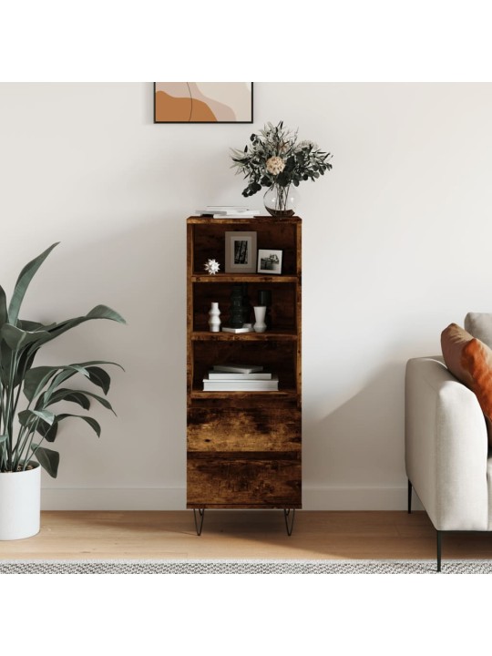 Skříň highboard kouřový dub 40 x 36 x 110 cm kompozitní dřevo