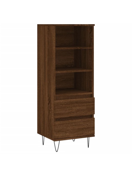 Skříň highboard hnědý dub 40 x 36 x 110 cm kompozitní dřevo