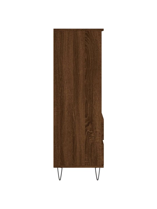 Skříň highboard hnědý dub 40 x 36 x 110 cm kompozitní dřevo