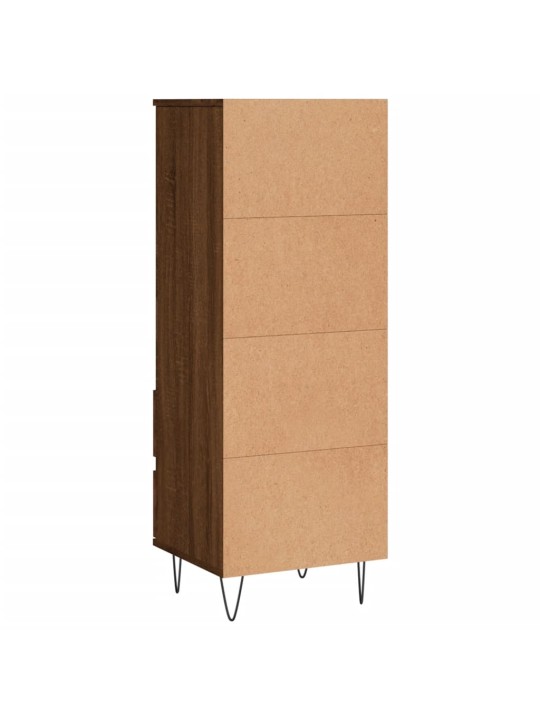 Skříň highboard hnědý dub 40 x 36 x 110 cm kompozitní dřevo