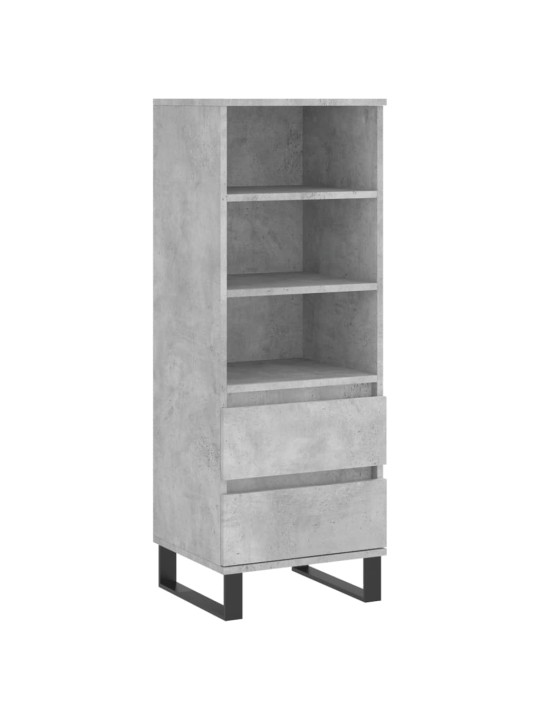 Skříň highboard betonově šedá 40 x 36 x 110 cm kompozitní dřevo