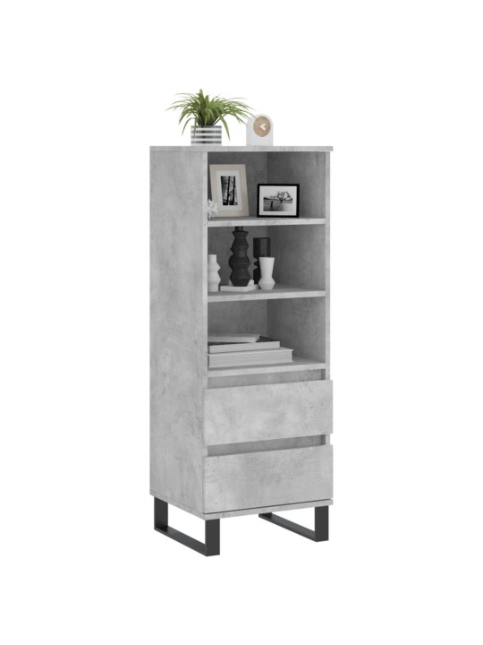 Skříň highboard betonově šedá 40 x 36 x 110 cm kompozitní dřevo