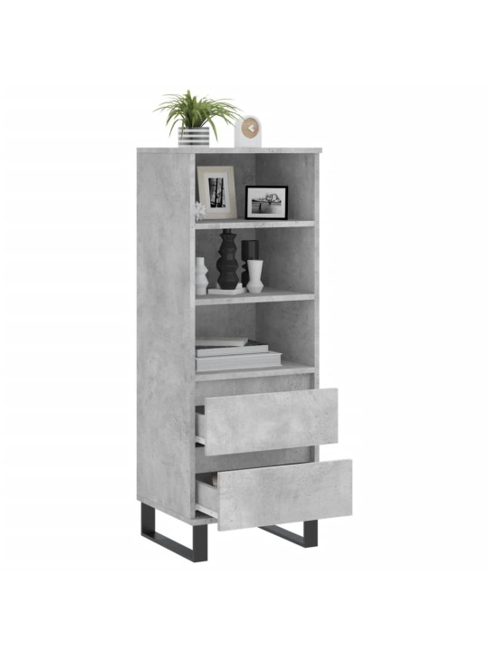 Skříň highboard betonově šedá 40 x 36 x 110 cm kompozitní dřevo