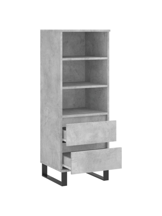 Skříň highboard betonově šedá 40 x 36 x 110 cm kompozitní dřevo