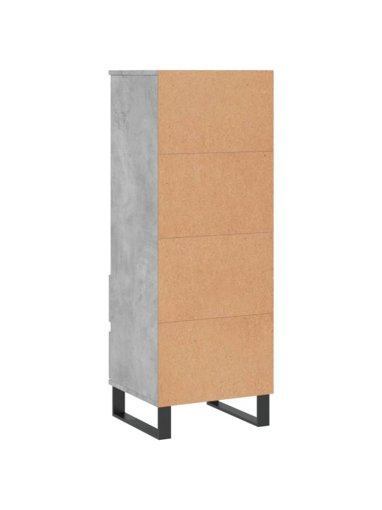 Skříň highboard betonově šedá 40 x 36 x 110 cm kompozitní dřevo