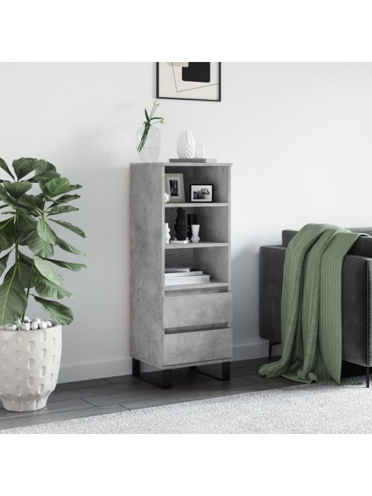 Skříň highboard betonově šedá 40 x 36 x 110 cm kompozitní dřevo