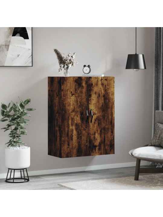 Nástěnná skříňka kouřový dub 69,5 x 34 x 90 cm kompozitní dřevo