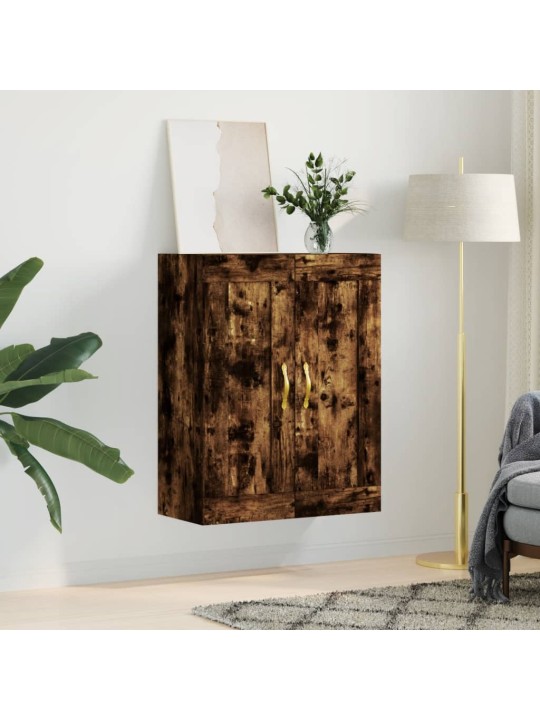 Nástěnná skříňka kouřový dub 69,5 x 34 x 90 cm kompozitní dřevo