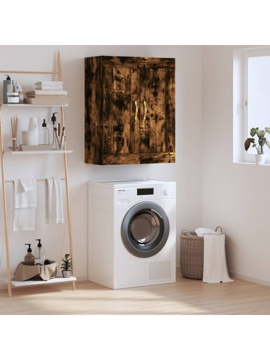 Nástěnná skříňka kouřový dub 69,5 x 34 x 90 cm kompozitní dřevo