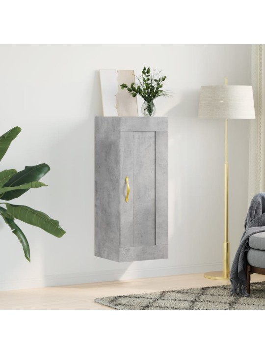 Nástěnná skříňka betonově šedá 34,5x34x90 cm kompozitní dřevo