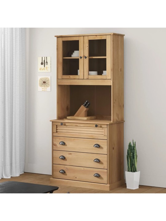 Příborník vigo 80 x 40 x 176 cm masivní borové dřevo