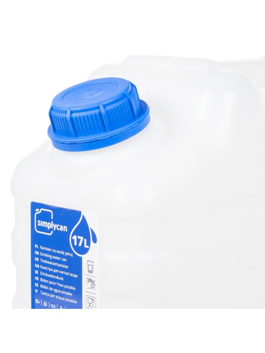 Zásobník na vodu s kohoutkem průhledný 15 l plast