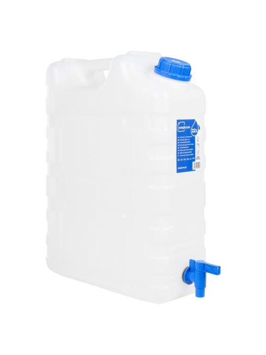 Zásobník na vodu s kohoutkem průhledný 20 l plast