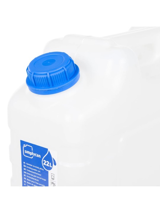 Zásobník na vodu s kohoutkem průhledný 20 l plast