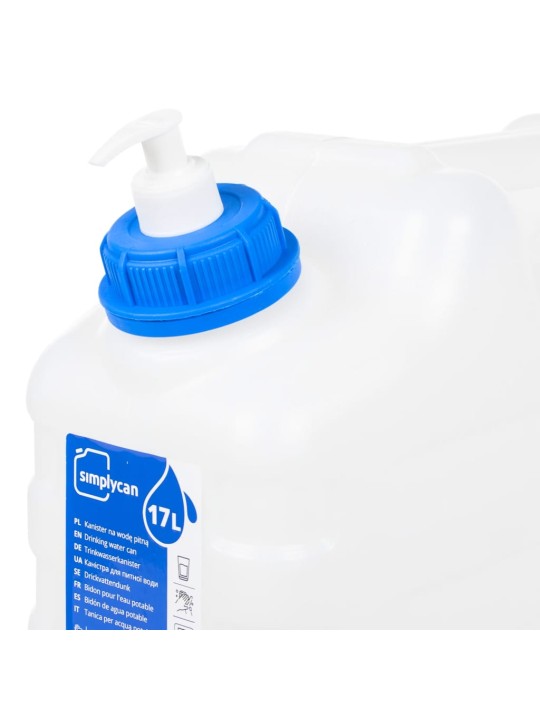 Zásobník na vodu s kohoutkem a dávkovačem mýdla 15 l plast
