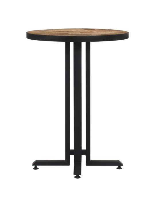 Bistro stůl kulatý Ø 55 x 76 cm masivní recyklovaný teak