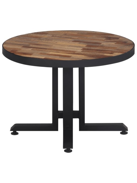 Konferenční stolek kulatý Ø 55 x 40 cm masivní recyklovaný teak