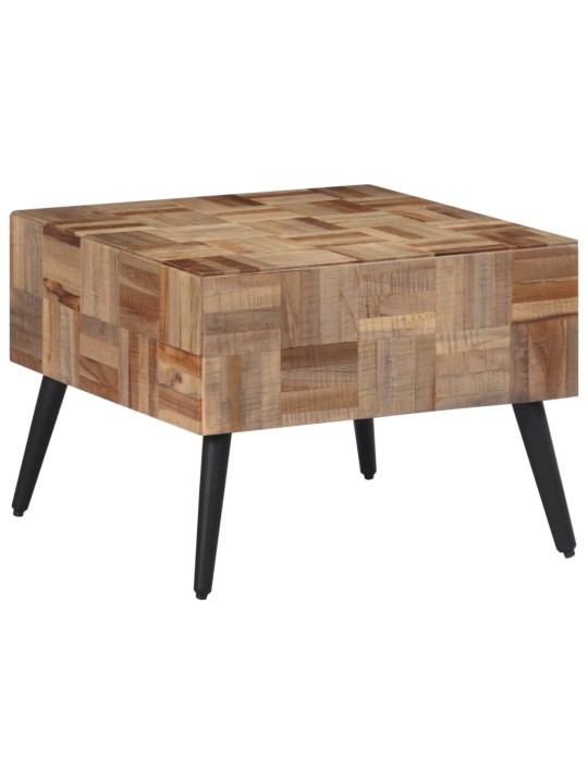 Konferenční stolek šedý 55x55x40 cm masivní recyklovaný teak